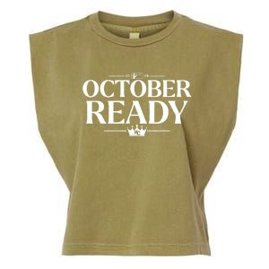 October Ready Kc Blue Garment-Dyed Women's Muscle Tee