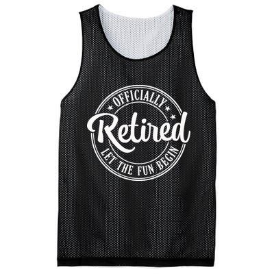 Officially Retired Let The Fun Begin Mesh Reversible Basketball Jersey Tank
