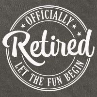 Officially Retired Let The Fun Begin Cotton Canvas Backpack