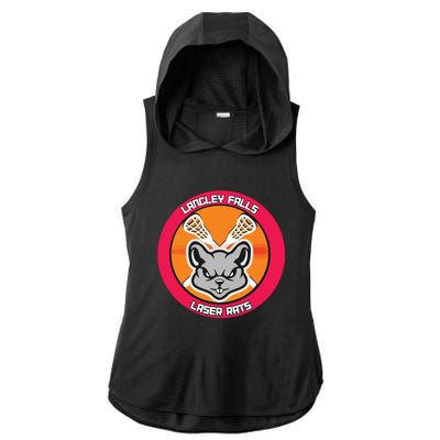 Odd Relationship7901 Langley Falls Laser Rats Ladies PosiCharge Tri-Blend Wicking Draft Hoodie Tank