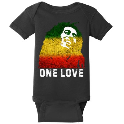 One Reggae Love Reggae Music Rastafarian Jamaica Rock Roots Baby Bodysuit