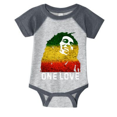 One Reggae Love Reggae Music Rastafarian Jamaica Rock Roots Infant Baby Jersey Bodysuit