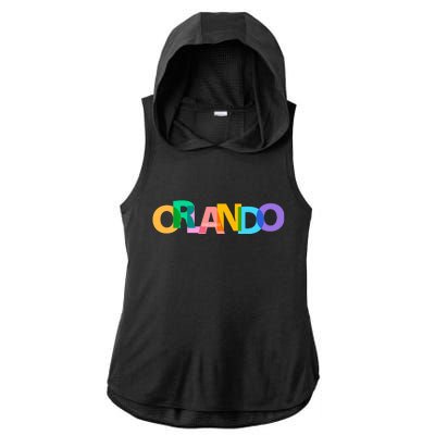 Orlando Colorful Ladies PosiCharge Tri-Blend Wicking Draft Hoodie Tank