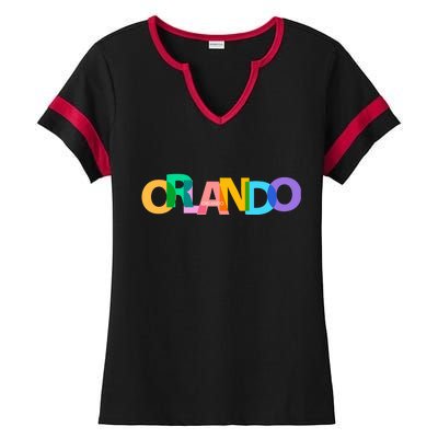 Orlando Colorful Ladies Halftime Notch Neck Tee