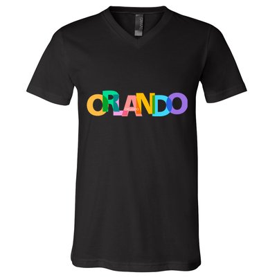 Orlando Colorful V-Neck T-Shirt