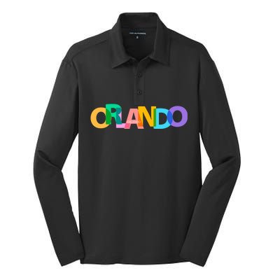 Orlando Colorful Silk Touch Performance Long Sleeve Polo