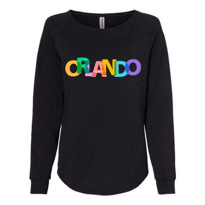 Orlando Colorful Womens California Wash Sweatshirt