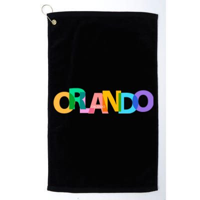 Orlando Colorful Platinum Collection Golf Towel