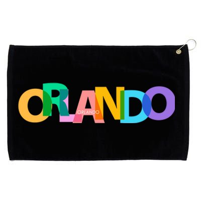 Orlando Colorful Grommeted Golf Towel