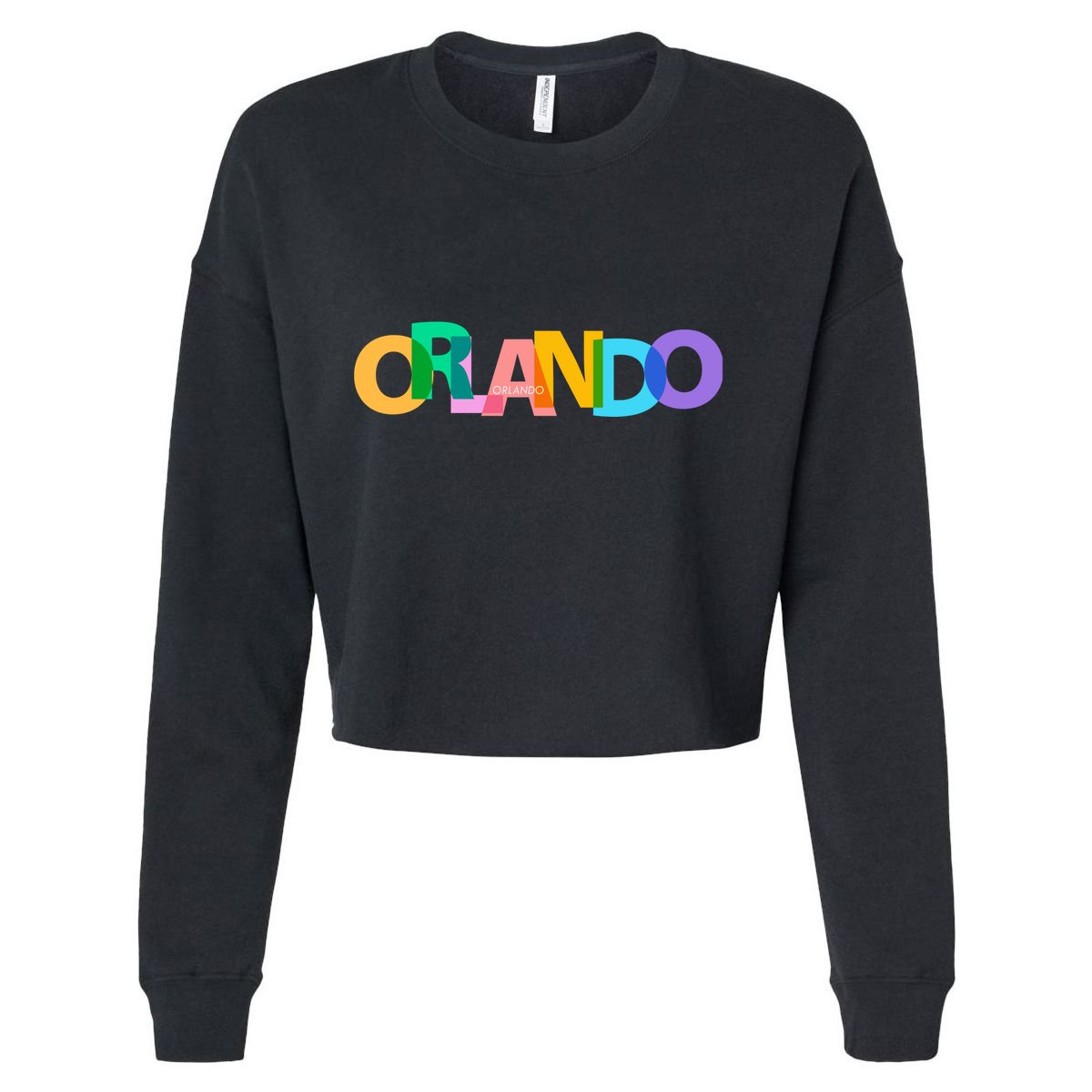 Orlando Colorful Cropped Pullover Crew