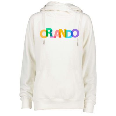 Orlando Colorful Womens Funnel Neck Pullover Hood