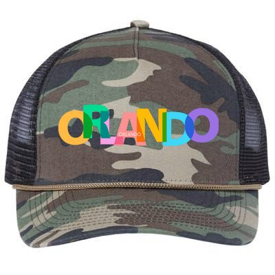 Orlando Colorful Retro Rope Trucker Hat Cap