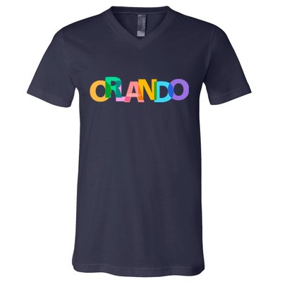 Orlando Colorful V-Neck T-Shirt