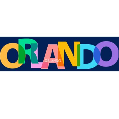 Orlando Colorful Bumper Sticker