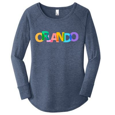 Orlando Colorful Women's Perfect Tri Tunic Long Sleeve Shirt