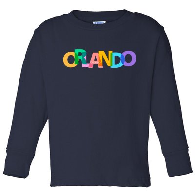 Orlando Colorful Toddler Long Sleeve Shirt