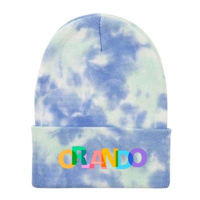 Orlando Colorful Tie Dye 12in Knit Beanie