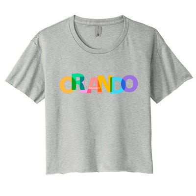 Orlando Colorful Women's Crop Top Tee