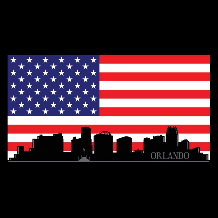 Orlando Florida American Flag 16 in Basic Backpack