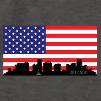Orlando Florida American Flag Vector Backpack