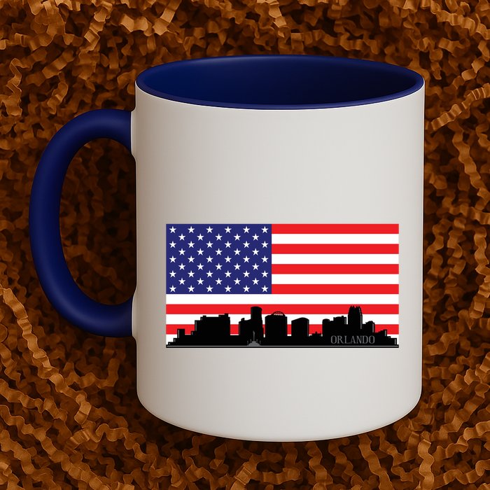 Orlando Florida American Flag Mug