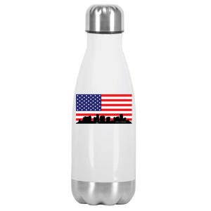 Orlando Florida American Flag Stainless Steel Insulated Water Bottle