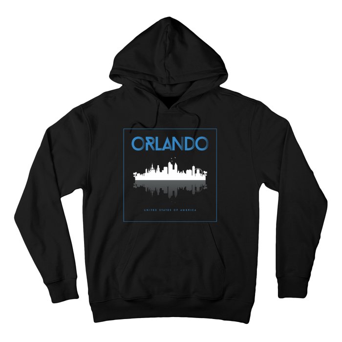 Orlando Florida City Skyline Hoodie