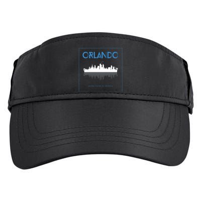 Orlando Florida City Skyline Adult Drive Performance Visor