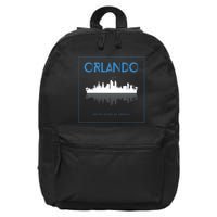 Orlando Florida City Skyline 16 in Basic Backpack