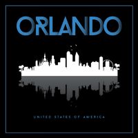 Orlando Florida City Skyline 16 in Basic Backpack