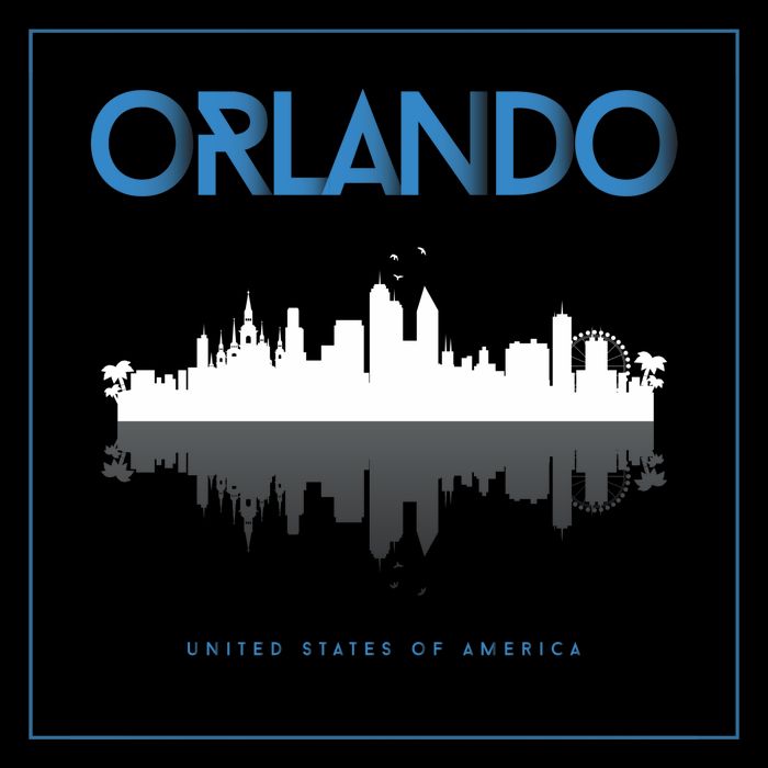 Orlando Florida City Skyline 16 in Basic Backpack