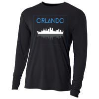 Orlando Florida City Skyline Cooling Performance Long Sleeve Crew