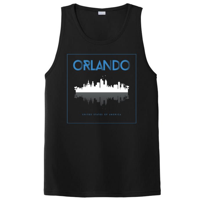 Orlando Florida City Skyline PosiCharge Competitor Tank