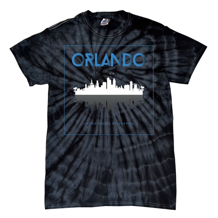 Orlando Florida City Skyline Tie-Dye T-Shirt