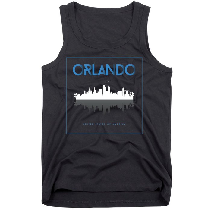 Orlando Florida City Skyline Tank Top