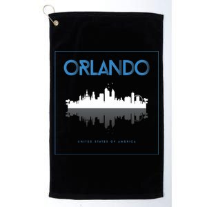 Orlando Florida City Skyline Platinum Collection Golf Towel