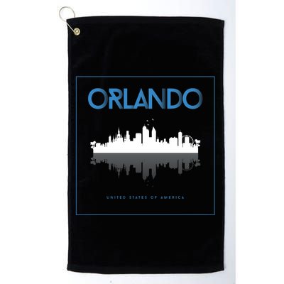 Orlando Florida City Skyline Golf Towel