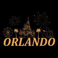 Orlando Florida Gold Logo Mug