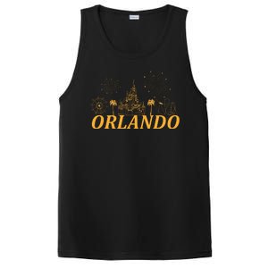 Orlando Florida Gold Logo PosiCharge Competitor Tank