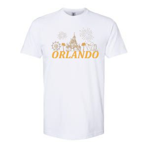 Orlando Florida Gold Logo Softstyle CVC T-Shirt