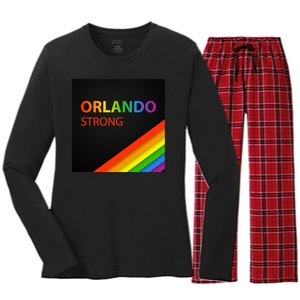 Orlando Strong Women's Long Sleeve Flannel Pajama Set 