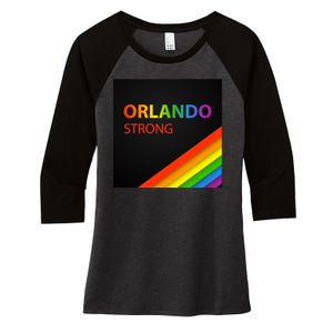 Orlando Strong Women's Tri-Blend 3/4-Sleeve Raglan Shirt