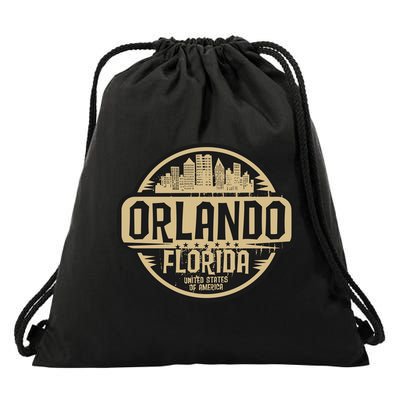 Orlando Vintage Drawstring Bag