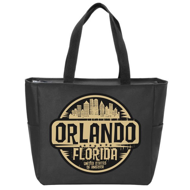 Orlando Vintage Zip Tote Bag