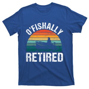 Ofishally Retired Made Fisherman Fishing Funny Gift T-Shirt