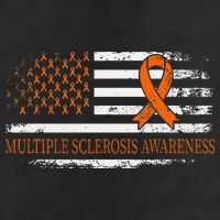 Orange Ribbon Ms Multible Sclerosis Awareness Golf Towel