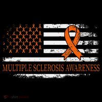 Orange Ribbon Ms Multible Sclerosis Awareness Zip Tote Bag