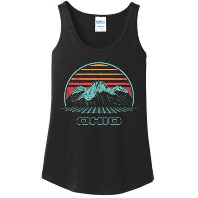 Ohio Retro Mountain Hiking 80s Style Ladies Essential Tank