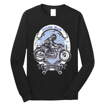 Oyster Run Motorcycle Rally Anacortes Washington Long Sleeve Shirt