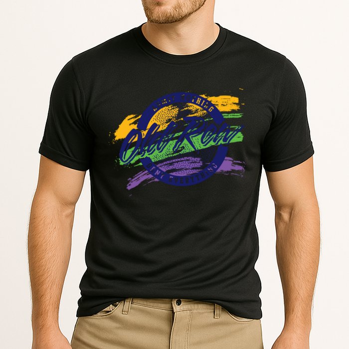 Old Row Mardi Gras Circle Logo Great Gift Cooling Performance Crew T-Shirt